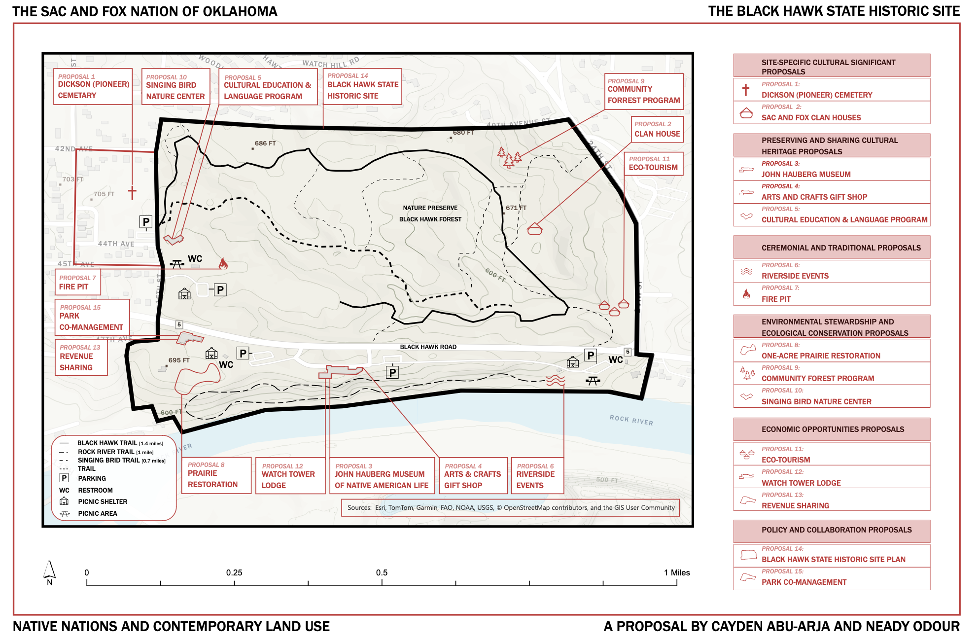 map of Illinois with plans for Sac and Fox acitivities